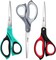 8.5" Scissors All Purpose, 3 Pack Ultra Sharp Blade Shears, Professional Ergonomic Comfort Grip Scissors for Office School Home Supplies Fabric Sewing DIY Cutting General Use